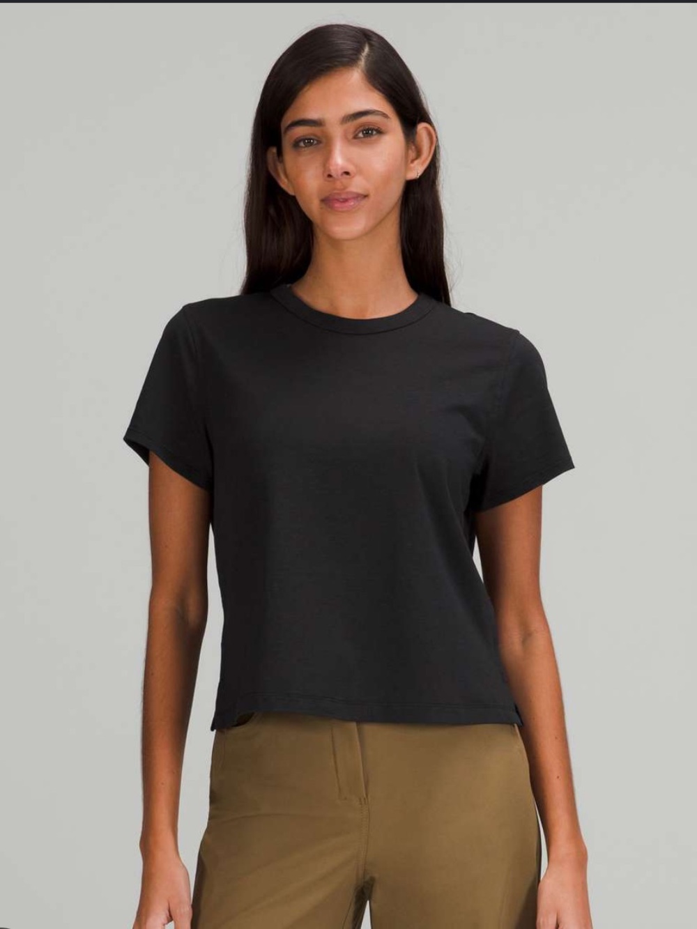 lululemon athletica Black Classic-Fit Cotton Blend Tshirt
